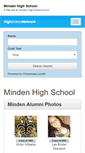 Mobile Screenshot of mindenhighschool.org