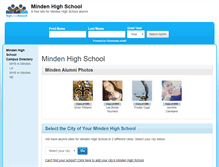 Tablet Screenshot of mindenhighschool.org